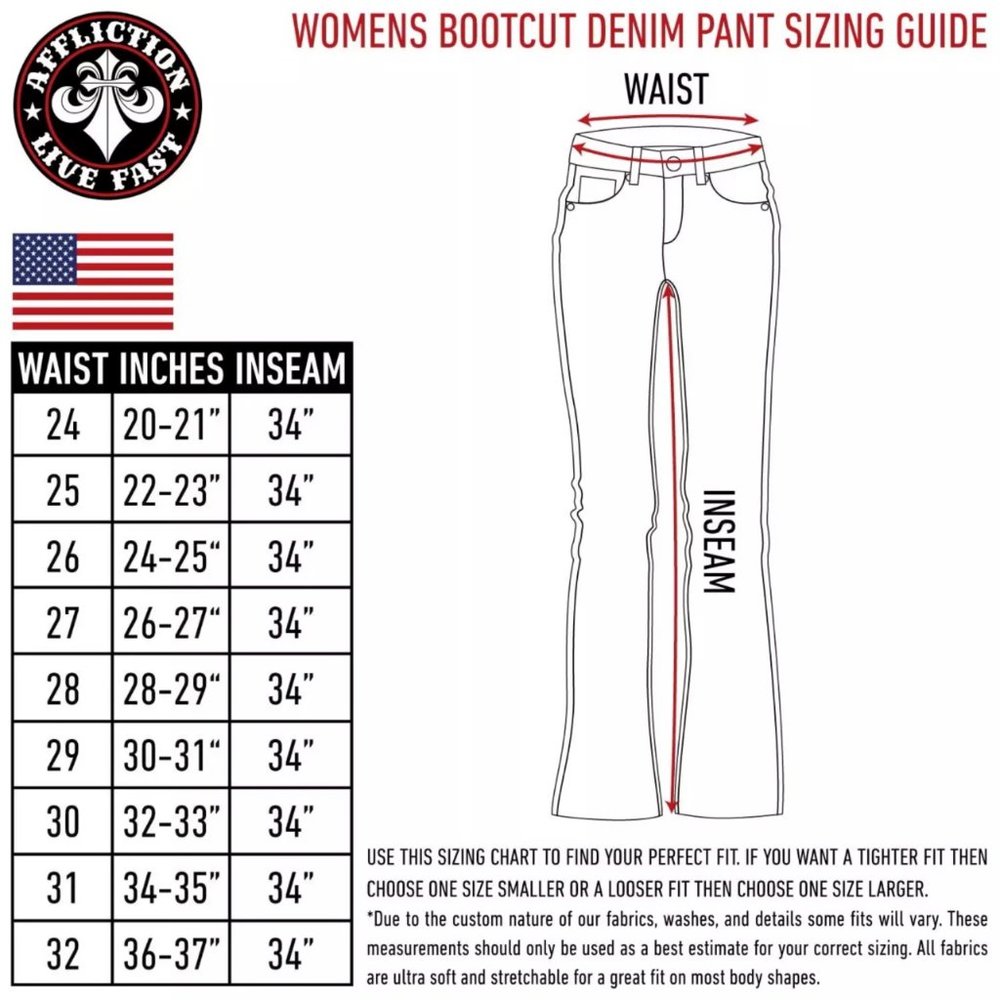 AFFLICTION Women's Denim Jeans JADE STANDARD CALI - Picture 3 of 8